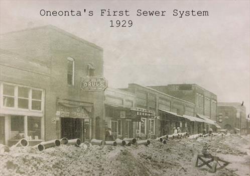 Oneonta's First Sewer System - 1929